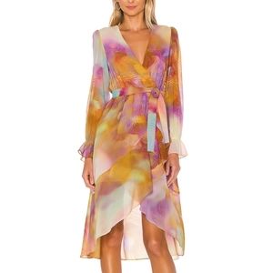 Kendall + Kylie Tie Dye High-Low Dresd